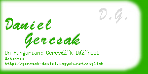 daniel gercsak business card